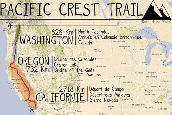 Call of the Walk - itinéraire du Pacific Crest Trail